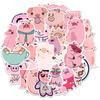 50 Cute Pig Stickers Suitcase Car Motorcycle Refrigerator Mobile Phone Waterproof Fun Cute Waterproof Stickers