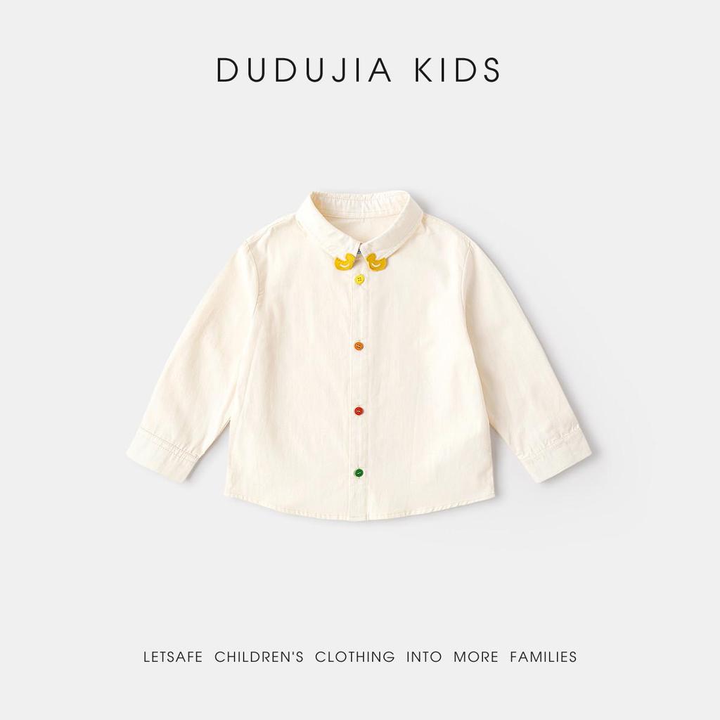 Dudu Family 100% Cotton Children's Long Sleeve Spring Shirt