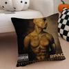 T-Tupac S-Shakur All Eyez On Me Cushion Cover Linen Pillow Case Soft Breathable Protective Couch Room Decoration