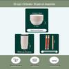 Eco-Friendly Rice Husk Disposable Tableware Set