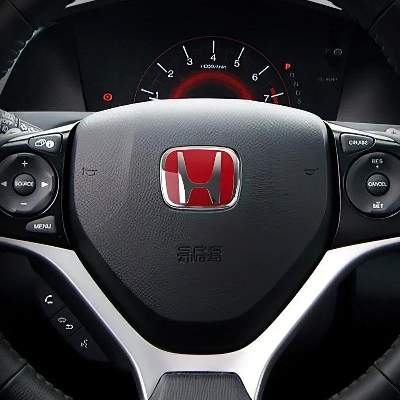 Honda Civic Accord CR-V ABS Electroplated Car Badge Stickers 10-11th Gen Civic 9.5th 10th Gen Accord 06-22 CR-V Refit Car Logo