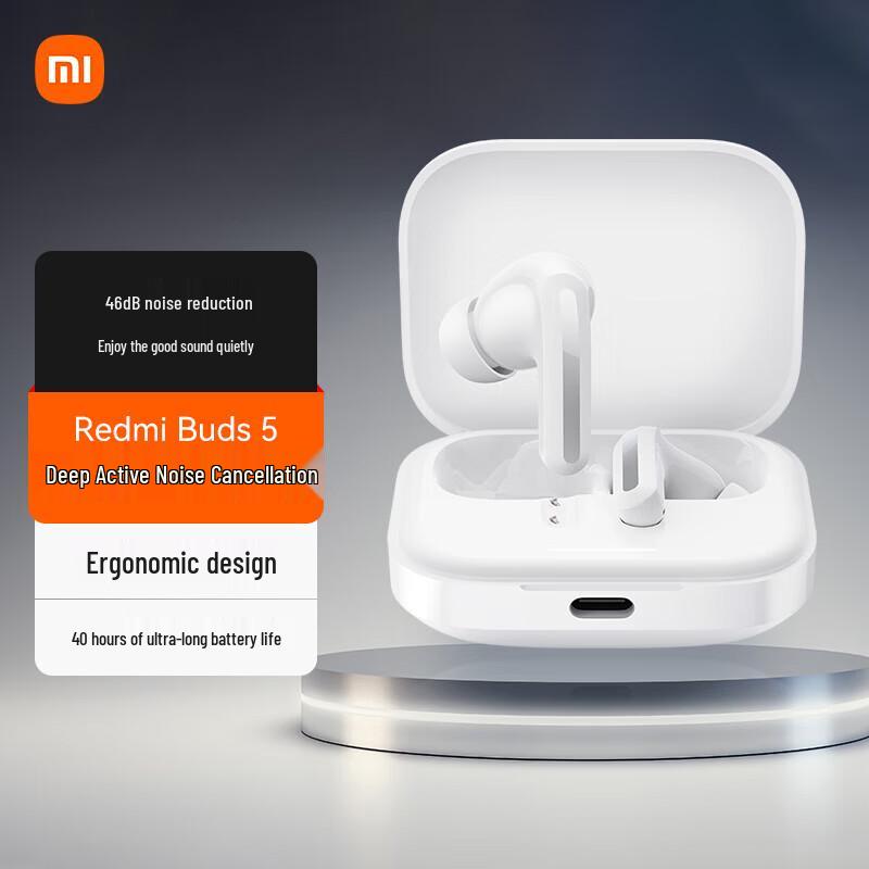 

Xiaomi Redmi Buds 5 True Wireless Noise Cancelling Earbuds
