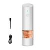 USB Rechargeable Electric Salt and Pepper Grinder with Light Pepper Mill Bottle  Dinning Table