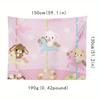 VIKAMA Dream Carousel Tapestry Childrens Room Feature Wall InstagramStyle Girls Bedroom Parenting Theme Decor