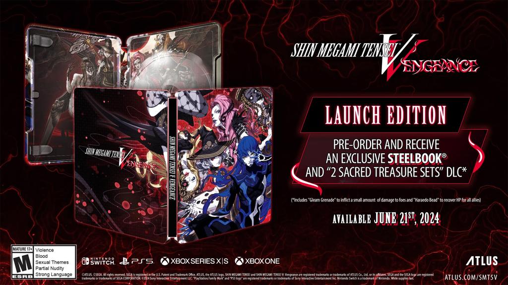 Shin Megami Tensei Vengeance Steelbook Edition North Switch V (Import America) –