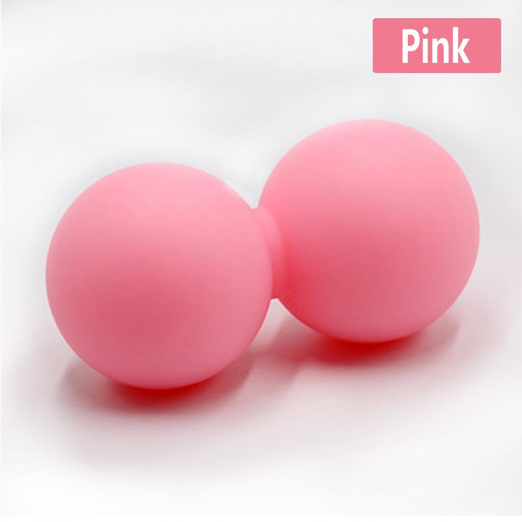 Double Lacrosse Ball Massage Set Solid Silica Gel for Trigger Point Therapy Myofascial Release Yoga Back Pain Relief