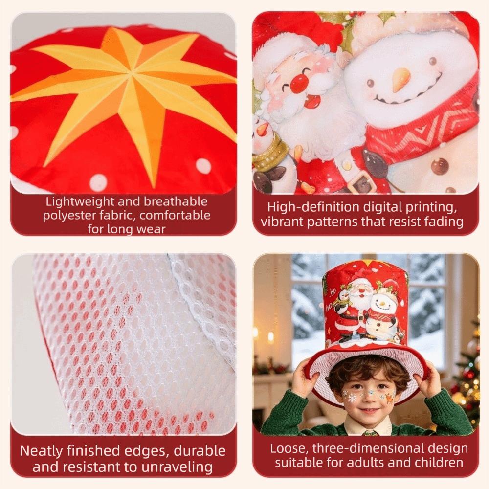 Festive Christmas Bucket Hats Funny Xmas Photo Hat Fashion Santa Claus Hat Winter