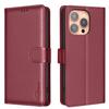 Rfid Small Lychee Pattern Leather Phone Case With Card Holder Stand For Apple Iphone
