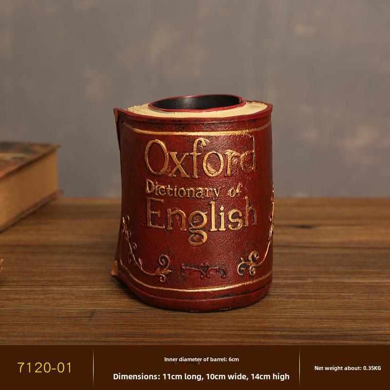 Resin Violin Classic Pen Organizer For Desktop Decoration In Living Study Room