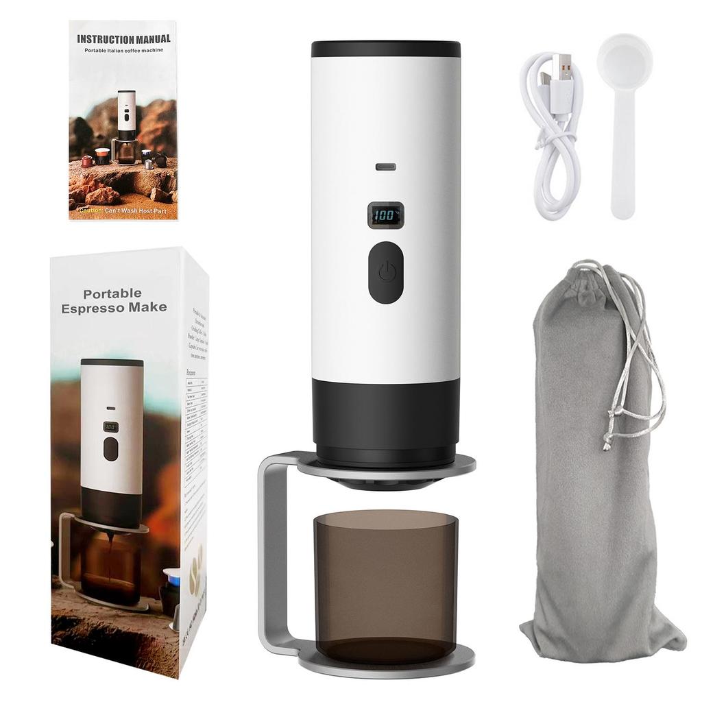 Portable Electric Espresso & Americano Coffee Maker with Heating Pump