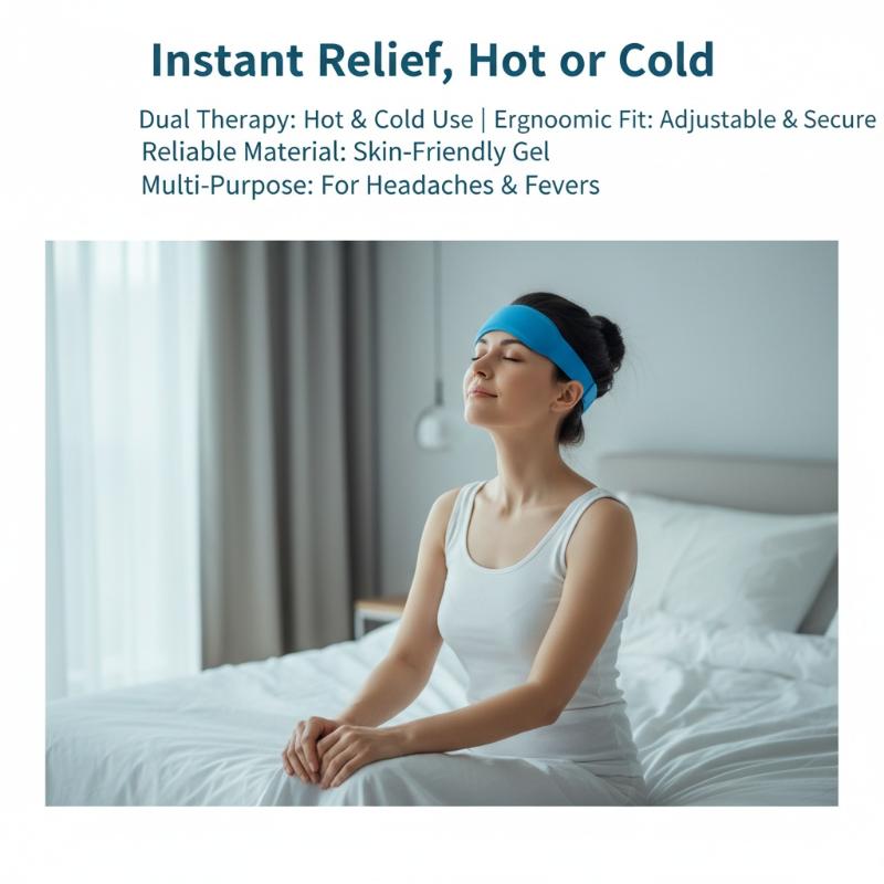 Gel Hot Cold Therapy Headache Migraine Relief Cap Ice Cap For Relieve Pain Head Wrap Ice Pack Therapy Cold Pack Ice Headband