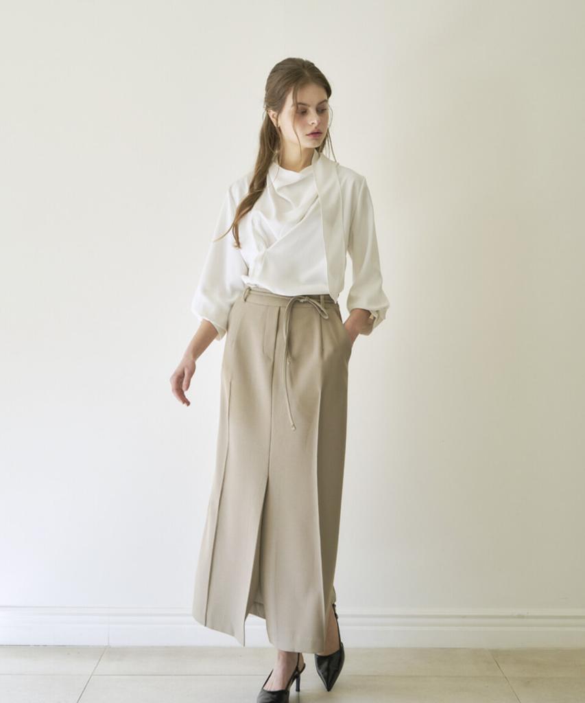 Eima Two-Pocket Line Skirt_3Color
