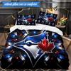 3PCS Blue Jays Printed Bedding Set For Bedroom Dormitory,  Includes 1 Duvet Cover & 2 Pillowcases for All Seasons Home Decor Fan Gifts