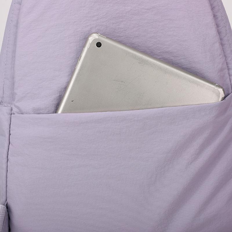 Lightweight Nylon Backpack with Side Zipper Pockets Top Handle Casual Daypack for Women Daily Commute Travel