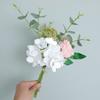 Plastic Artificial Hydrangea Rose Bouquet Luxury Fake Flower  Home Hotel Table Decor