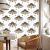 Rainbows and Butterflies Boho Wallpaper White, Gray and Graphite 50x1000