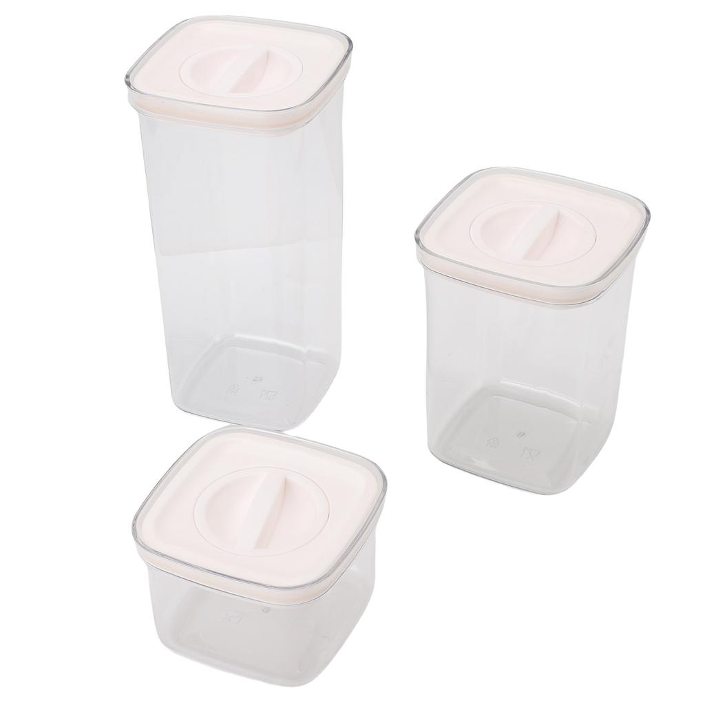 Cereal Storage Container Reusable Plastic Transparent Multipurpose Sealed Grain Can for Cereal