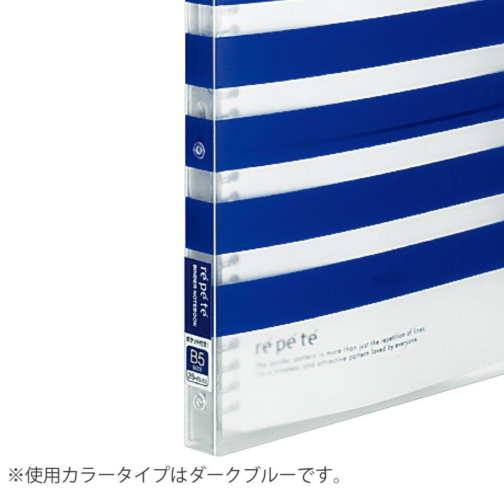 KOKUYO Binder Notebook Repete Slim Type 26 Holes B5 Vertical 15 Inner Papers Pink F-VKB101P