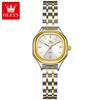 OLEVS Marke Original Mode Quadratische Uhr für Damen Wasserdicht Edelstahlarmband Luxus Quarzuhren Damen Reloj Hombre