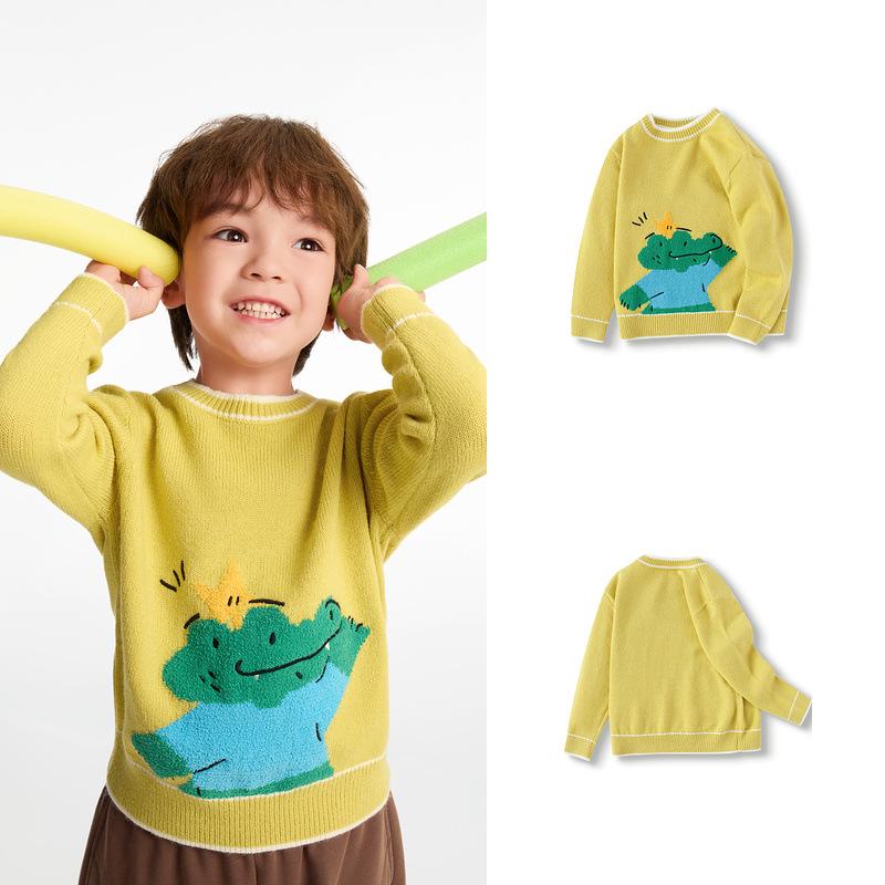 Balabala Kids Cartoon Pullover Sweater for Boys & Girls - Autumn/Winter 2024 110 cm