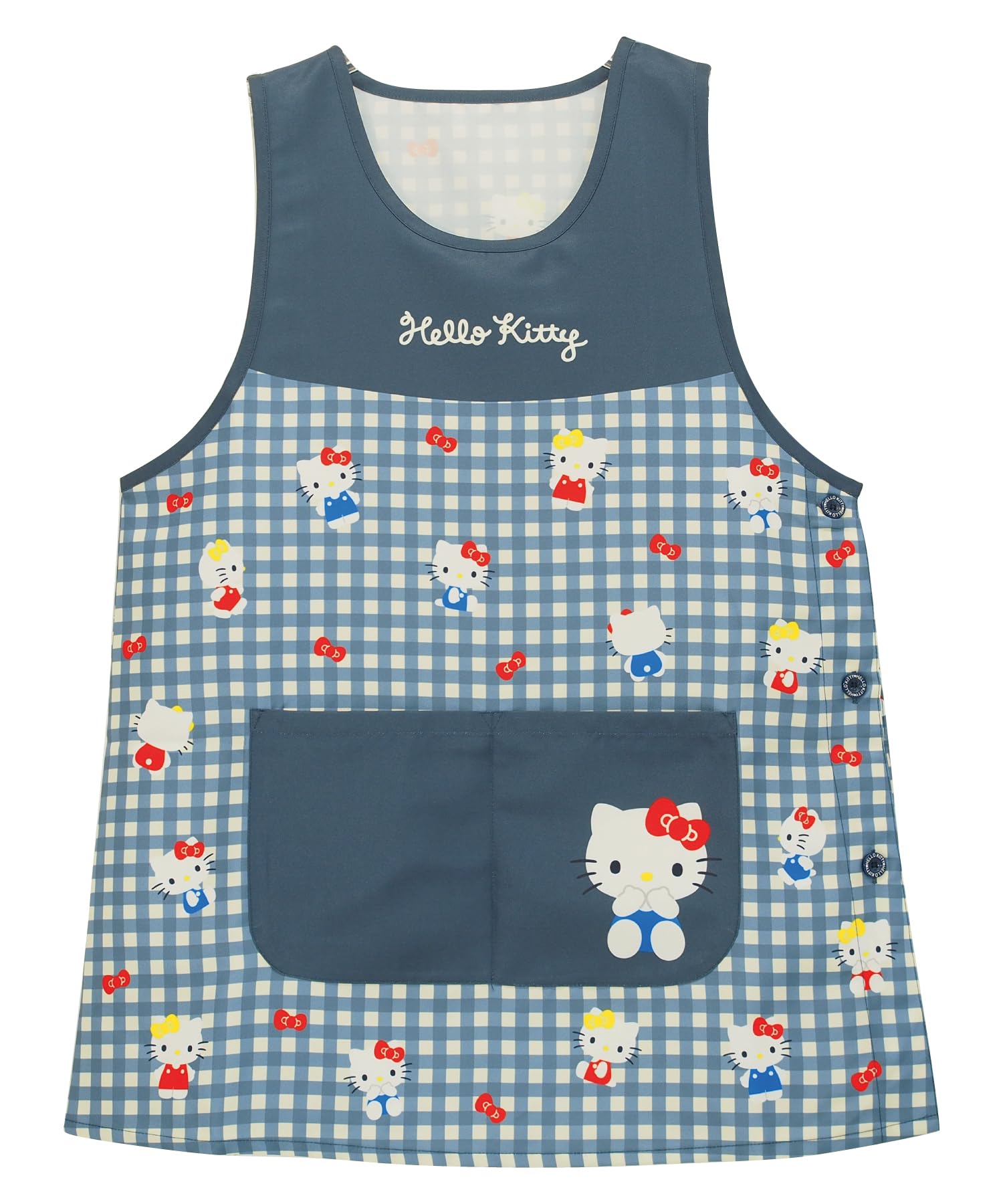 

Фартук с персонажами Hello Kitty для детской комнаты, быстросохнущий, устойчивый к сминанию [Nishiki], для учителей, женский, на пуговицах, сухой, (09 ВМС/ML/41247)