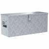 Vidaxl Aluminiowa Skrzynia, 76,5 X 26,5 X 33 Cm, Srebrna