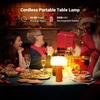 Mushroom Table Lamp Rechargeable Touch Light  Stepless Dimming Bedside Lamp Orange
