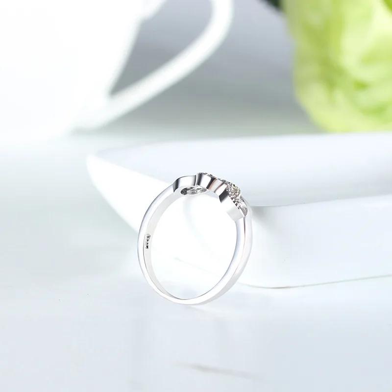 New Infinity Ring  Sterling Silver Eternity Ring Charms Best Friend Gift Endless Love Symbol Silver Rings for Women