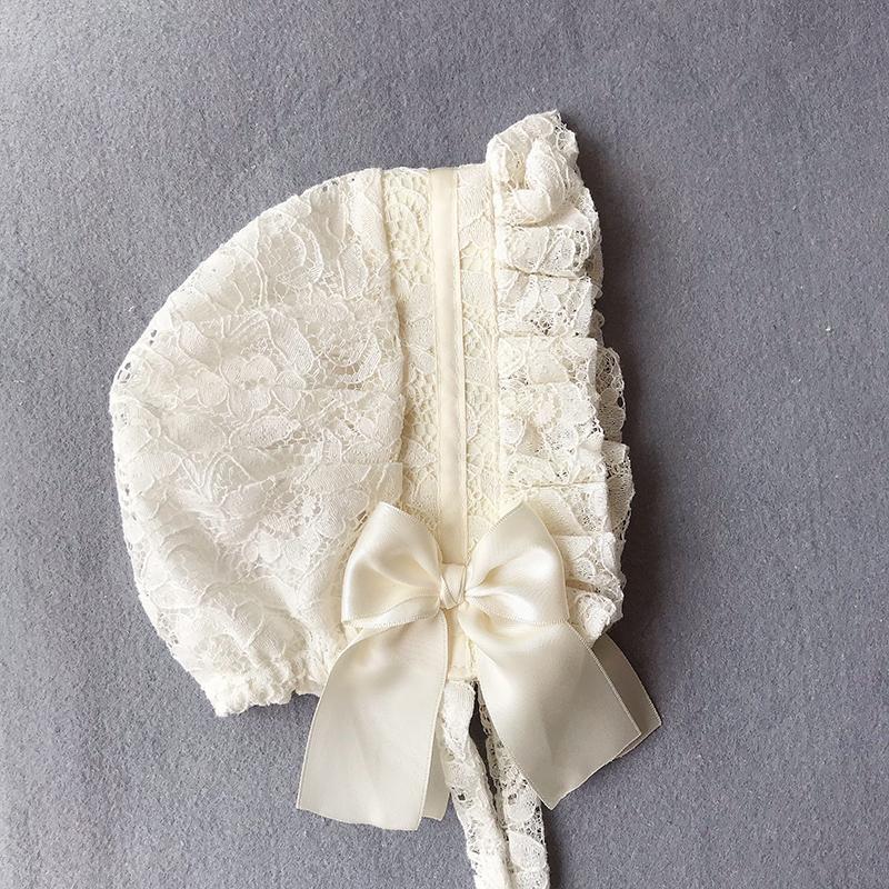 Retro Adjustable Lace Bonnet Hat Women Soft Victorian Style Village Cap Maid Hats Lolita Girl Costume Accessories Lace Hat