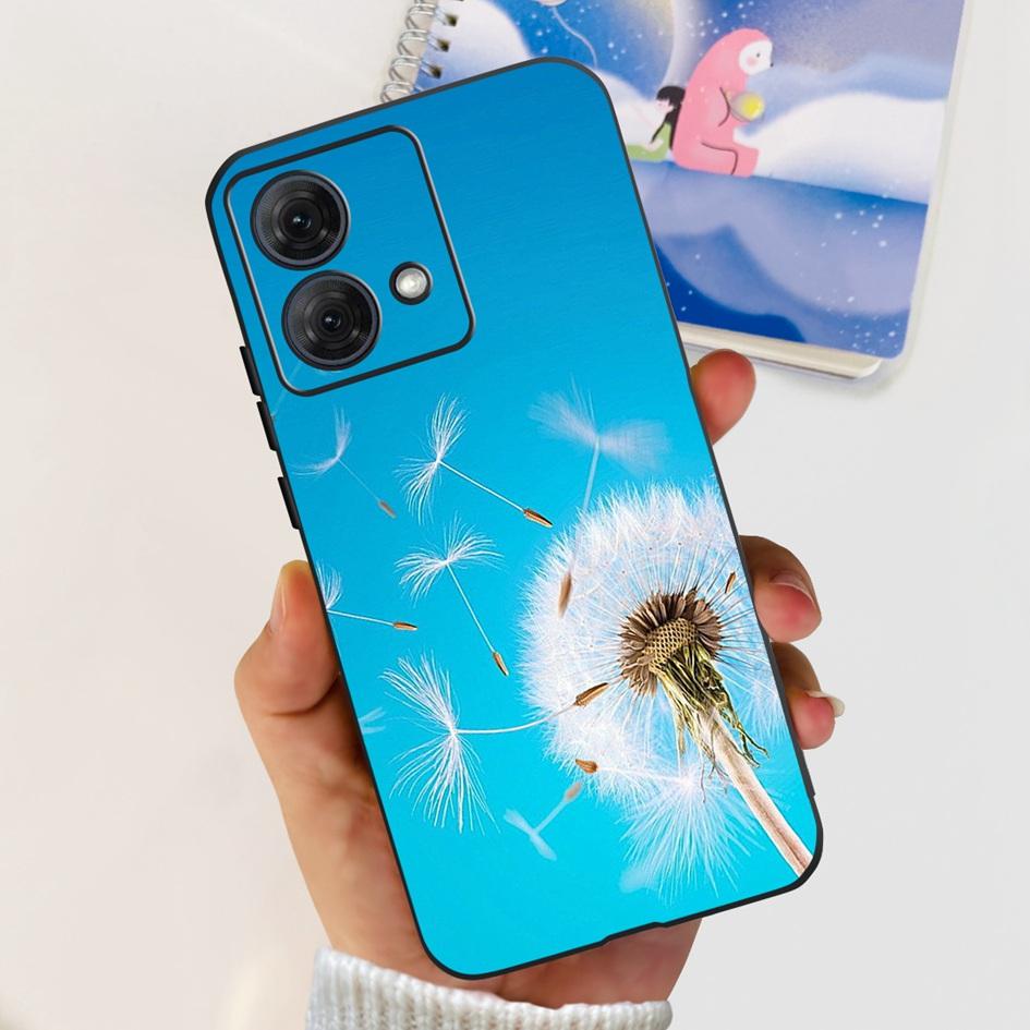 For Motorola Moto G84 5G Case 2023 New Stylish Butterfly Cat Slim Black Silicone Soft TPU Phone Cover For Moto G84 5G G 84 Coque