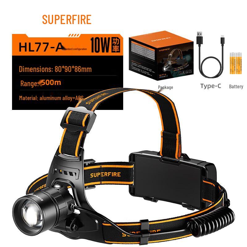 

SupFire LED Zoom Sensor Headlamp HL77-A