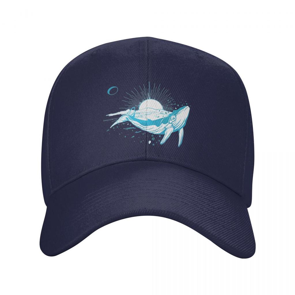 Cartoon Whale Ocean Animal Sunset Print Baseball Caps Fashion Men Women Hats Outdoor Cap Sports Baseball Hat Casquette