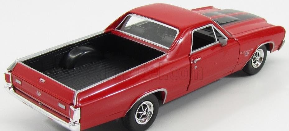 MOTORMAX Chevrolet El Camino 1/24 Scale Diecast Model Car, EL CAMINO SS 396 1970 (Red) [Parallel Import]