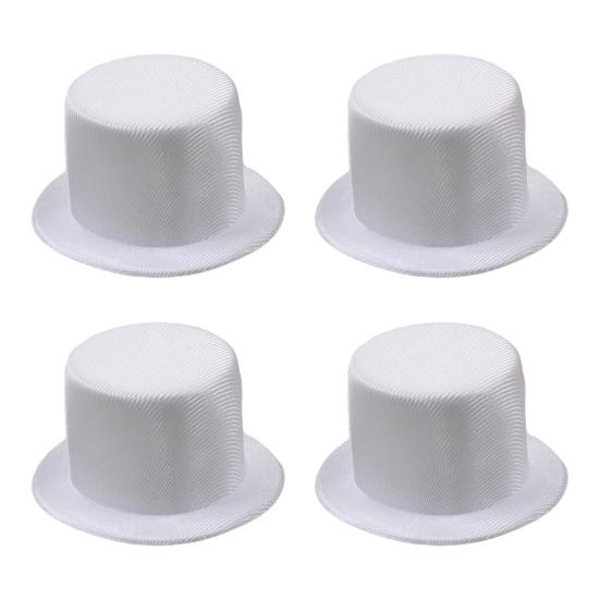 Mini Top Hat 9cm EVA Baby Toppers for Dolls Crafts Black/White Pet Costume Accessory