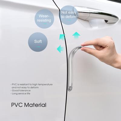 Hipacool Car Bumper Strip Clear Adhesive Bumpers Combo Anti-collision Sticker for Car Door Glass Table Furniture Toilet Lids