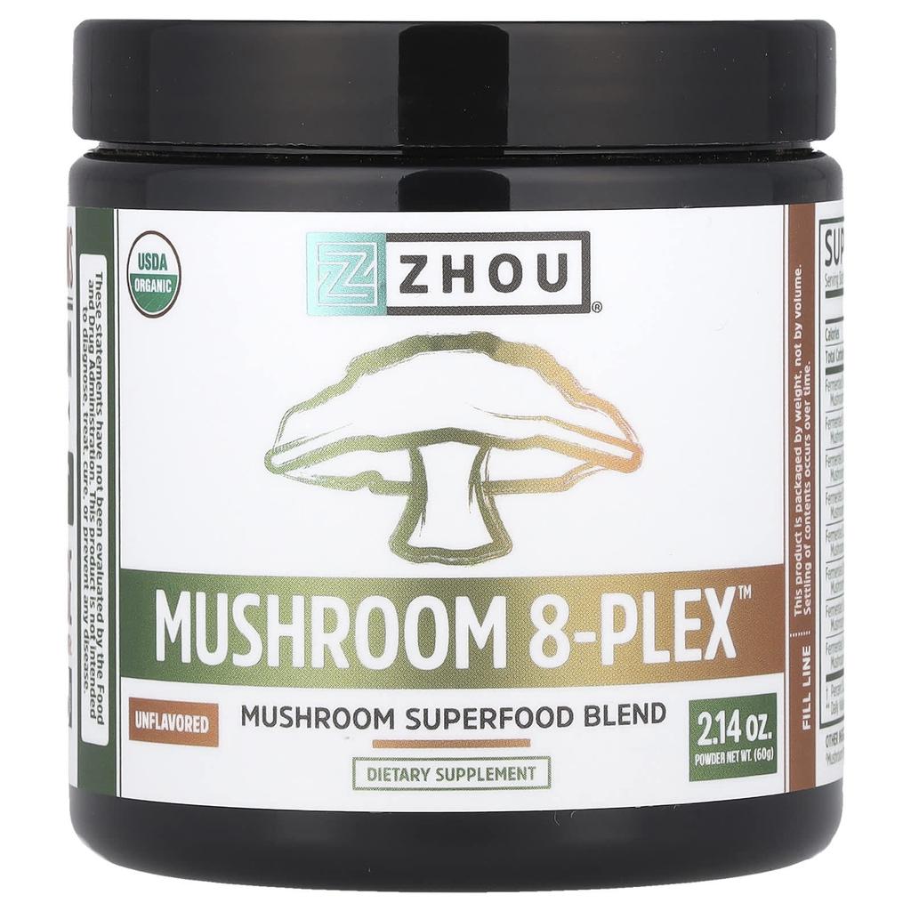 Mushroom 8-Plex™ Powder, Unflavored, 60G (2.14Oz)