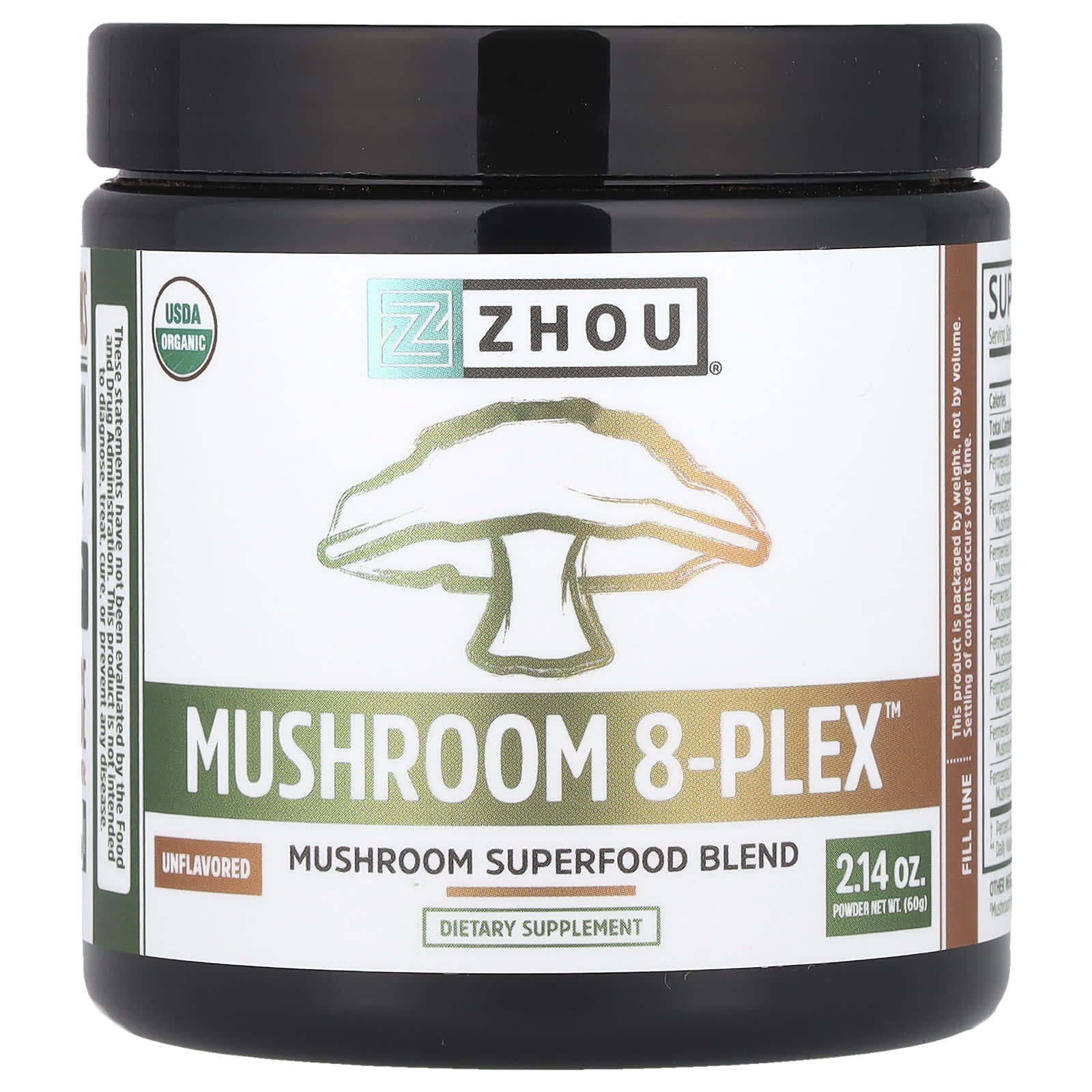 

Mushroom 8-Plex™ Powder, Unflavored, 60G (2.14Oz)