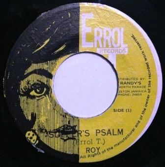 

7inch Record IROY Suffers Psalm Fire Burn NONE Errol T Records Jamaica Reggae Ska Dub Used