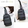 Shoulder Bag Men Chest Bag Multi Pockets Crossbody Bag Portable Sports Message Bag  Running