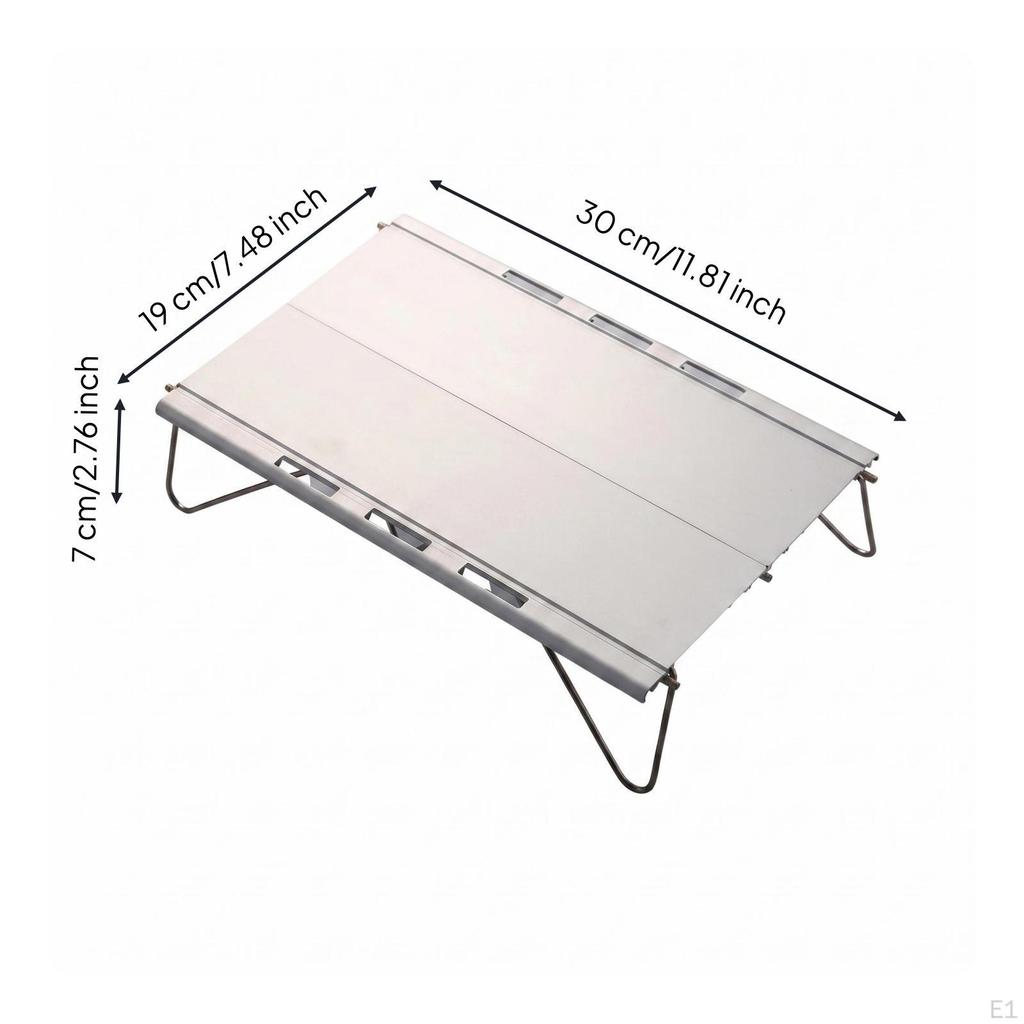Mini Foldable Camp Table Easy To Set Up Compact Aluminum Quick Setup Outdoor Furniture