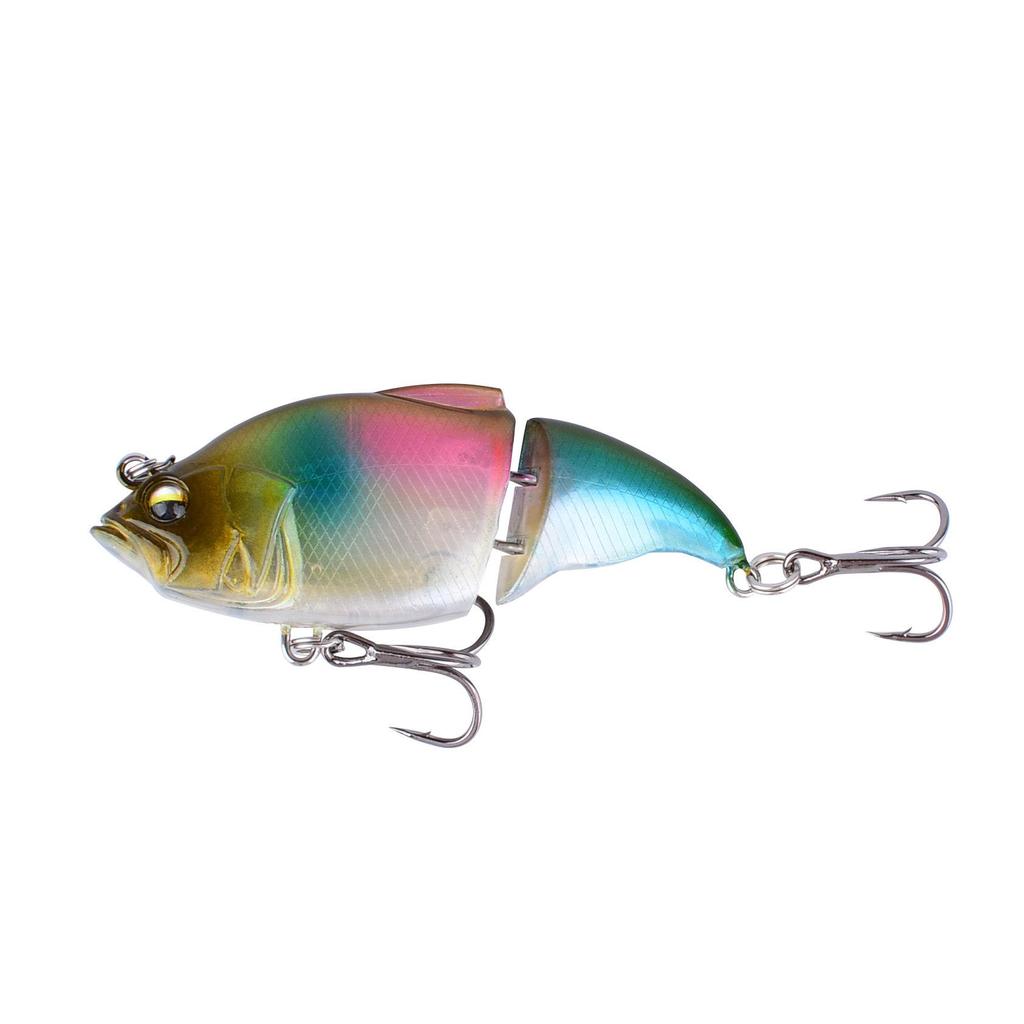 7.5cm/10g Two-Section Floating Minnow Lure: Multi-Section Bionic Bait for Long Cast Fishing.
