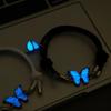 2Pcs/Set Luminous Couple Bracelets Butterfly Heart Beaded Bracelet Magnetic Bracelets  Anniversary