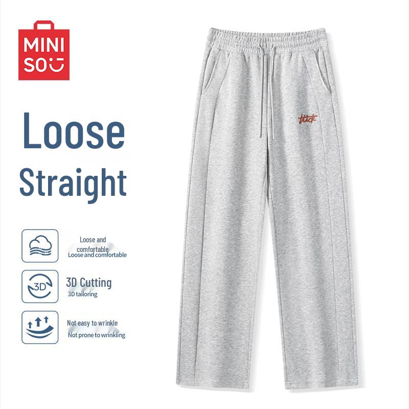 MINISO Men's Relaxed Fit Straight-Leg Sweatpants