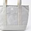 Converse Canvas Tote Bag, Medium, with Dwear Sticker, Canvas Tote Bag for Men and Women, TOKYO All Star (Medium, All Gray)