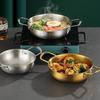 Stainless Steel  Pot With Double Handles Food Grade Perfect For Cooking Ramen Seafood Home Restaurant Use