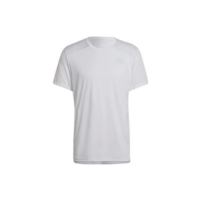 Solid Color Logo Short Sleeve Sports Training T-Shirt Men Tops White H58587