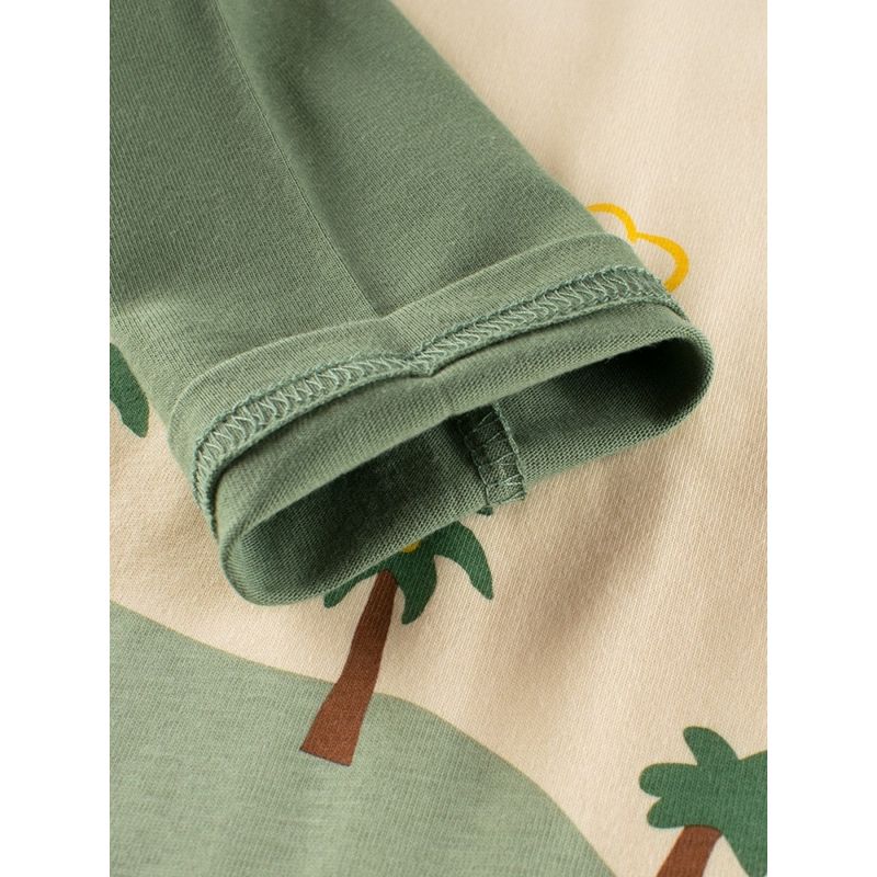 27Kids Children's Clothing Spring and Autumn Boy's Long-Sleeved T-shirt Children's round Neck Bottoming Shirt Baby Boy Dinosaur Cartoon Clothes