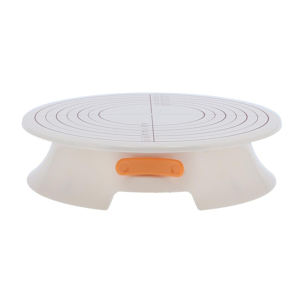 DIY Kuchen Drehteller Basis Rutschfest Drehbar Kuchen Dekorierständer Backwerkzeug mit Skala