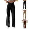 Women's Straight Leg Jeans, High-waisted, Stretchy, Loose-fitting, Tummy-control Jeans