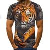 Streetwear 3D Animal T Shirt Man 3D Printing Tee Shirts Funny Hip Hop Men Round Neck Short Sleeve Casual Top